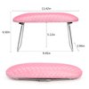 krofaue Nail Arm Rest,Professional Microfiber Leather Nail Hand Rest Stand Arm Rest for Acrylic Nails Cushion Hand Holder with Non-slip - Nail Technician Use Must Have（Pink）