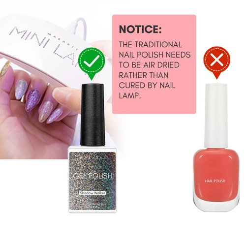 Makartt UV LED Nail Lamp, UV Light for Gel Nails, 6W Mini USB Portable Lamp Fast Drying Gel Polish Curing Light 60S Timer Dryer Manicure for Nail Salon Home DIY