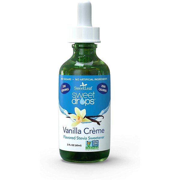Sweet Leaf Vanilla Creme Flavor Stevia Clear Liquid, 2 Ounce - 3 per case.