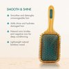 Agave Natural Bamboo Paddle Brush, Professional Quality, Eco-Friendly Detangling Hair Brush