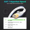 Ethernet Cable 75 ft, Supports Cat 8/ Cat 7 Standard High Speed Flat Design Long Ethernet Cable, Shielded RJ45 Network Cable for Routers, PS4, Backward Compatible with Cat 6e/Cat6/Cat 5e/Cat5