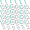 Nuanchu 30 Pcs Ear Spoon Tips Ear Cleaner Replacement Tips Ear Cleaner Tips Ear Replacement Pick Ear Wax Removal Replacement Accessories Set for Teens Adults Ear Wax Removal Endoscope (Green,Round)