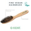 Kent V05 Vegan Boar Bristle Hair Brush and Beard Brush for Men, Eco Friendly Bristle Brushs for Smoothing Hair, Taming Beards and Mustaches (Large)