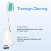 Heepim Replacment Heads Compatible with Philips Sonicare, for E-Series Essence, for Xtreme, for Elite, for Advance, and for CleanCare Electric Toothbrush, Toothbrush Replacment Heads Refills, 6 Pack