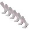 USBingoshop 6 Pairs Mens Non-slip Physicians Approved Non Slip Anti Skid Grip Cotton Hospital Crew Diabetic Socks Cotton (U-6-PK-DCrew-Grip-WHT)