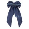 Women Big Bow Barrettes Girl's Satin Hairclips Long Ribbon Hair Pins for Party, Bow Hair Clips for Women, Navy Hair Bow, Hair Accessories for Girls, Bows for Girls, Bowknot Hairpin with Long Tail