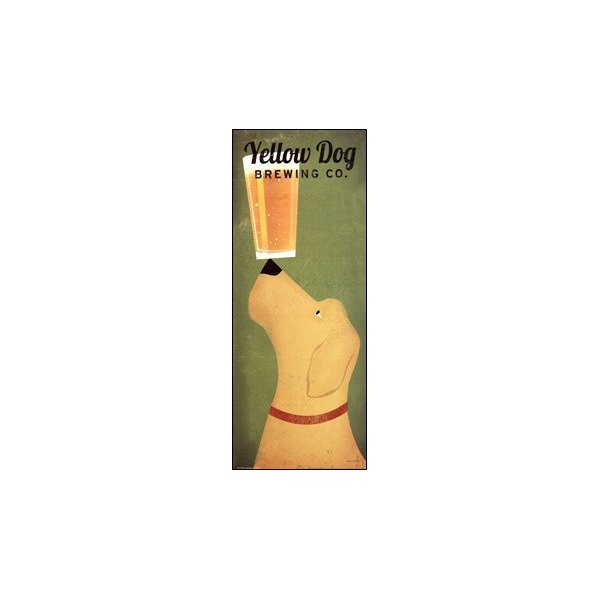 Yellow Dog Brewing Co. Art Poster PRINT Ryan Fowler 8x20