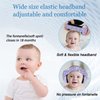 WORCBGIO Infant Ear Protection Noise Cancelling Baby Ear Muffs, Toddler Hearing Protection with Adjustable Elastic Headband (Moon,Purple