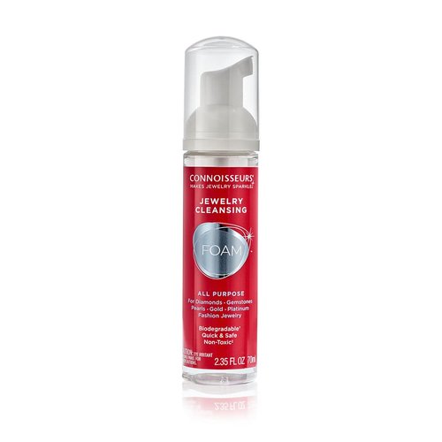 CONNOISSEURS All-Purpose Jewelry Cleansing Foam, Quick and Easy Jewelry Cleaner Solution, 2.35 Ounce