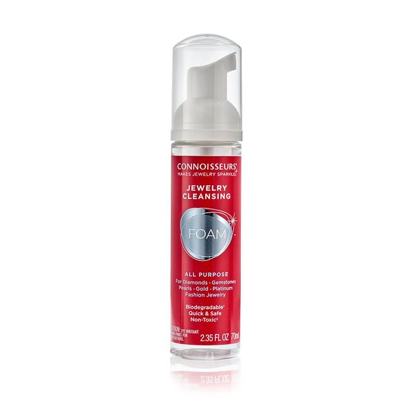 CONNOISSEURS All-Purpose Jewelry Cleansing Foam, Quick and Easy Jewelry Cleaner Solution, 2.35 Ounce