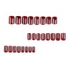 ANDGING Short Red Press on Nails Square Fake Nails with Glue Acrylic Glue on Nails with Designs Full Cover Gel Manicure False Nail for Women Girls Fantasy Stick ons Nails for Wedding LKK68