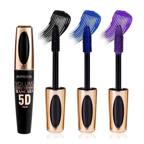 3Pcs Volume Mascara,Telescopic Mascara Waterproof Colored Mascara for Super Curly Thick Length Eye Lashes,Colorful Mascara Gift Set for Eye Makeup