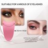 Miuffue Eyelash Applicator Tool 35mm Width Lash Applicator Clip, 1PCS Eyelash Tweezers for False Lashes, Pink