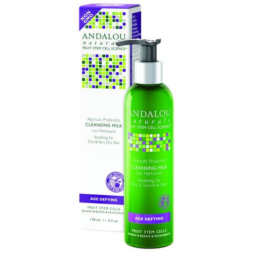 Andalou Naturals Cleansing Milk for Dry Sensitive Skin Apricot Probiotic - 6 fl oz
