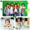10 Sheets St. Patrick's Day Temporary Luminous Tattoos, 180 Pcs Clover Shamrock Tattoos Stickers Irish Parade Day Face Body Decorations Party Favors Supplies for Kids Boys Girls