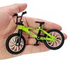 Metal Finger Bike Mountain Bike Toys Functional Kids Finger Bicycle Mini Finger BMX Set Gift for Kid (Green)