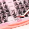 Vayator 17# 10-12-14-16mm Mixed,12-14-16-18mm Mixed To Choose D Curl Professional Makeup False Eyelashes Individual Extensions Cluster Eyelashes Black Thick False Eyelashes Single Cluster False