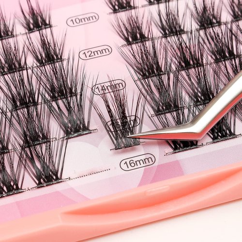 Vayator 17# 10-12-14-16mm Mixed,12-14-16-18mm Mixed To Choose D Curl Professional Makeup False Eyelashes Individual Extensions Cluster Eyelashes Black Thick False Eyelashes Single Cluster False