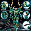 Sluban Mech Robot Building Set for Adults, Green Dragon Samurai Action Figure with Weapons, 704 PCS Ninja Toy Building Set, Collectible Gift for Kids Ages 8+