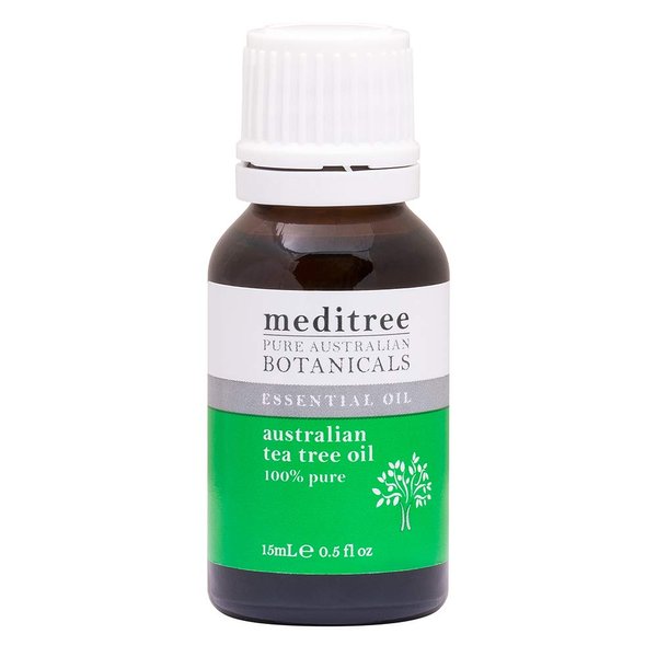 NaturesPlus Meditree Pure Australian Botanicals Tea Tree Oil - .5 fl oz - 100% Pure Essential Oil, Natural Antiseptic - Maintains Glowing Skin - Deep Cleans Pores, Reduces Redness - Natural, Vegan