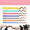 Ustar Beauty Salon Heatless Hair Curlers 42PCS 7" Soft Foam Flexi Twist Curling Rods for Short Long Hair