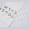 RikView White Press on Nails Short Fake Nails Square Acrylic Nails for Women and Girls 24 PCS/Set