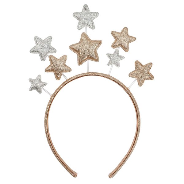 Minkissy Glitter Star Headband Christmas Party Headband Hair Accessories for Holiday Festival Birthday Party
