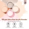 Saviland Acrylic Powder: Professional Acrylic Nail Kit Keratin Acrylic Powder Set Pink Clear White Acrylic Nail Powder Strong Acrylic Nails Expert Home Manicurist Extension Nail Care