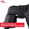 Ritz Gear Conic Dish Collapsible Flash Diffuser Softbox for Nikon, Canon, Sony, Pentax, Olympus, Panasonic Lumix, Neewer, Yongnuo Flash Speedlights with Adjustable Velcro Strap