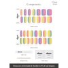 ohora Semi Cured Gel Nail Strips (N Pastel) - Works with Any UV Nail Lamps, Salon-Quality, Long Lasting, Easy to Apply & Remove - Includes 2 Prep Pads, Nail File & Wooden Stick