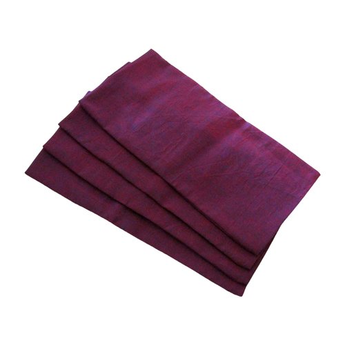 Eye Pillow Cover Pack of (4) - 4.5 x 9 - Soft Cotton Washable - fits Most Eye Pillows - Yoga Massage Meditation spa - USA Made - Bulk - - Mulberry Purple Magenta