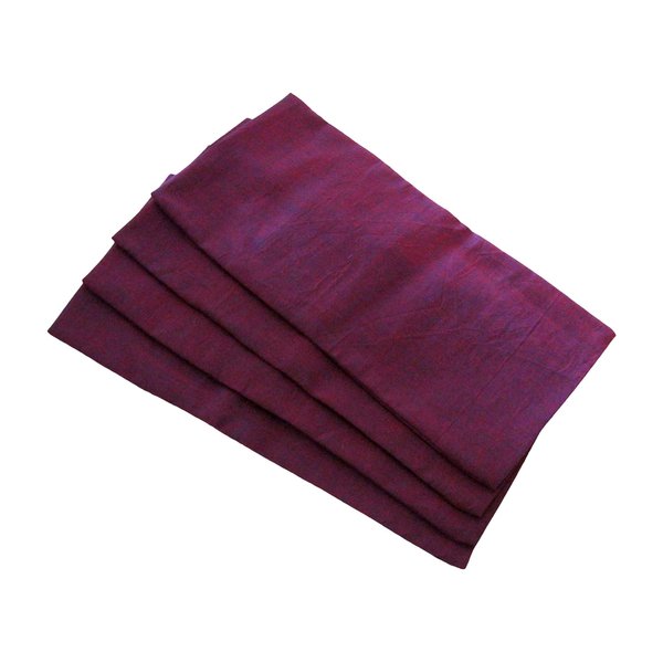 Eye Pillow Cover Pack of (4) - 4.5 x 9 - Soft Cotton Washable - fits Most Eye Pillows - Yoga Massage Meditation spa - USA Made - Bulk - - Mulberry Purple Magenta