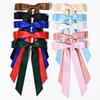 10PCS Silky Satin Hair Bows Hair Clip Ribbon Accessories Ponytail Holder Slides Metal Clips French Barrette Hair Bow for Women Girls Toddlers Teens Kids