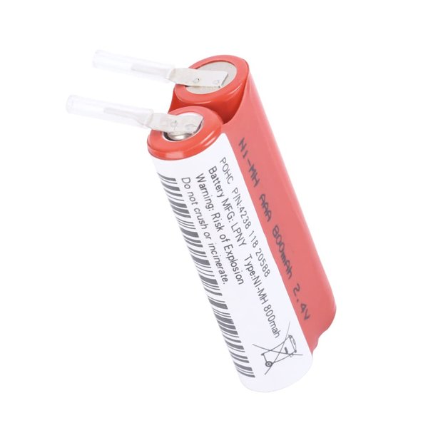 Rechargeable 800mAh 2.4v Electric Toothbrush Replacement Battery Compatible with Philips HX6210 HX6220 HX6230 HX6240 HX6250 HX6817/01 HX6810/50 HX6254/81 HX6263 HX6275 and 4100 Series Toothbrush