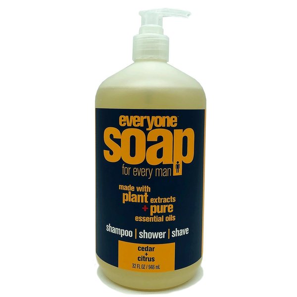 EO Essential Oil Products EveryOne Soap For Men Cedar & Citrus -- 32 fl oz