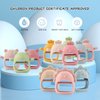 Teethers for Babies 3-6 Months, BPA Free Teething Toys 3-6 Months, Easy-to-Grasp Shapes teether with Soft Texture for Sensory Exploration and Itching Relief Baby Teether