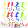 NUOBESTY 15Pcs Stretchy Sticky Lizards Toys Funny Sticky Lizards Mini TPR Lizard Toys for Kids Party Favors Goodie Bags Filler