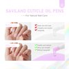 SAVILAND Natural Cuticle Oil Pen: 12PCS Revitalizing Cuticle Oil for Nails with Vitamin E For Repaired Cuticles Overnight Cuticle Softener Nail Strengthener Protector for Damaged Skin Thin Nail Care