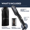 Arkam Beard Straightener for Men - Original Heated Beard Brush Kit w/Anti-Scald Feature, Dual Action Hair Comb and Travel Bag for Short to Medium Beards -Costume Accessories and Grooming Gifts for Men