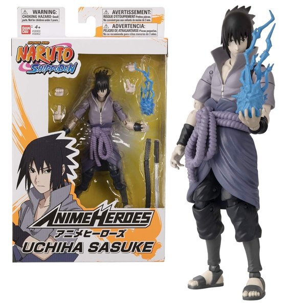 BANDAI 36902 Anime Heroes-Naruto 15cm Uchiha Sasuke-Action Figures
