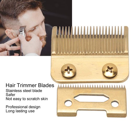 Replacement Detachable Trimmer, Standard Replacement Head Hair Trimmer Replacement Blades Not Easy To Scratch The Skin, Durable Stainless Steel 2 Holes Clipper Blades For 8504
