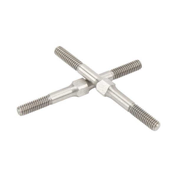 2Pcs RC Steel Turnbuckle M4 48mm RC Turnbuckle Link for ARRMA Granite, for Big Rock, for Typhoon, for Senton 3S Brushless, Brushed Series 1/10 RC Cars