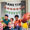 3pcs Game Time Football Banner, Football Birthday Party Decorations Football Theme Garland Sports Fantasy Football Party Decor Football Party Supplies for Party