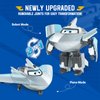 Super Wings Transformer Toys, 5 in Traver Airplane Transformer Figures Toys, 2 in 1 Mode Rescue Bots Action Figure Toys for 3-5 Year Old Boys Girls, Fun Plane Toys for Toddlers Kids Age 3 4 5 6 7