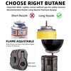Castelar Cigar Torch Lighter Triple Jet Flame Butane Refillable with Cigar Punch Rest Holder - Butane Not Included