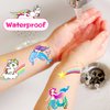 Temporary Tattoos for Kids(80pcs),Konsait Glitter Mermaid Unicorn Butterfly Tattoos for Children Girls Birthday Party Favors Supplies Great Kids Party Accessories Goodie Bag Stuffers Party Fillers