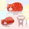 3Pcs Cat Hair Claw Clips for Short Long Hair, Cute Pet Hair Clips for Cat Lovers, Funny Hairpins for Women Girls, Suitable for Straight and Curly Hair, as a Gift for Family, Friends