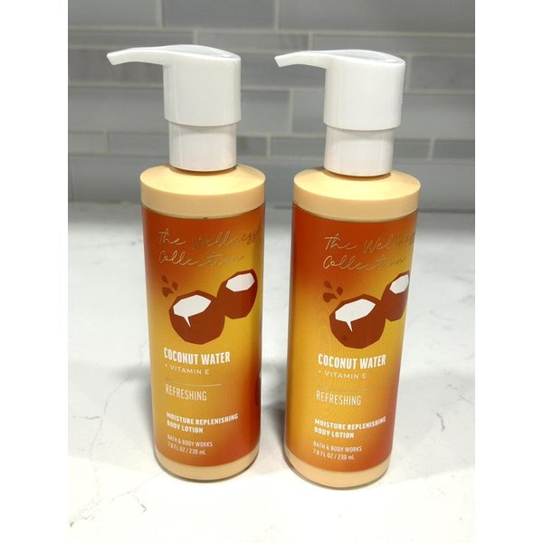 2 Moisture Replenishing Lotion Wellness Collection PUMP 7.8 FL OZ Coconut Water Moisture Replenishing Bath Body Lotion