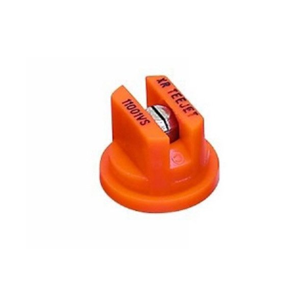 TeeJet XR11001VS Extended Range Spray Tip, 0.061-0.12 GPM, 15-40 psi, Stainless Steel - Orange