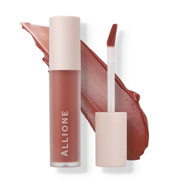 ALLIONE Korean Lip Tint Balm, Moisturizing Tinted Lip Stain, Long Lasting Velvet Lip Tint Stain, Matte Natural Look Lip Tint, Hydrating Lip Tint Cream Soft Lips Kissed Smudge-proof Color (104 Orange)